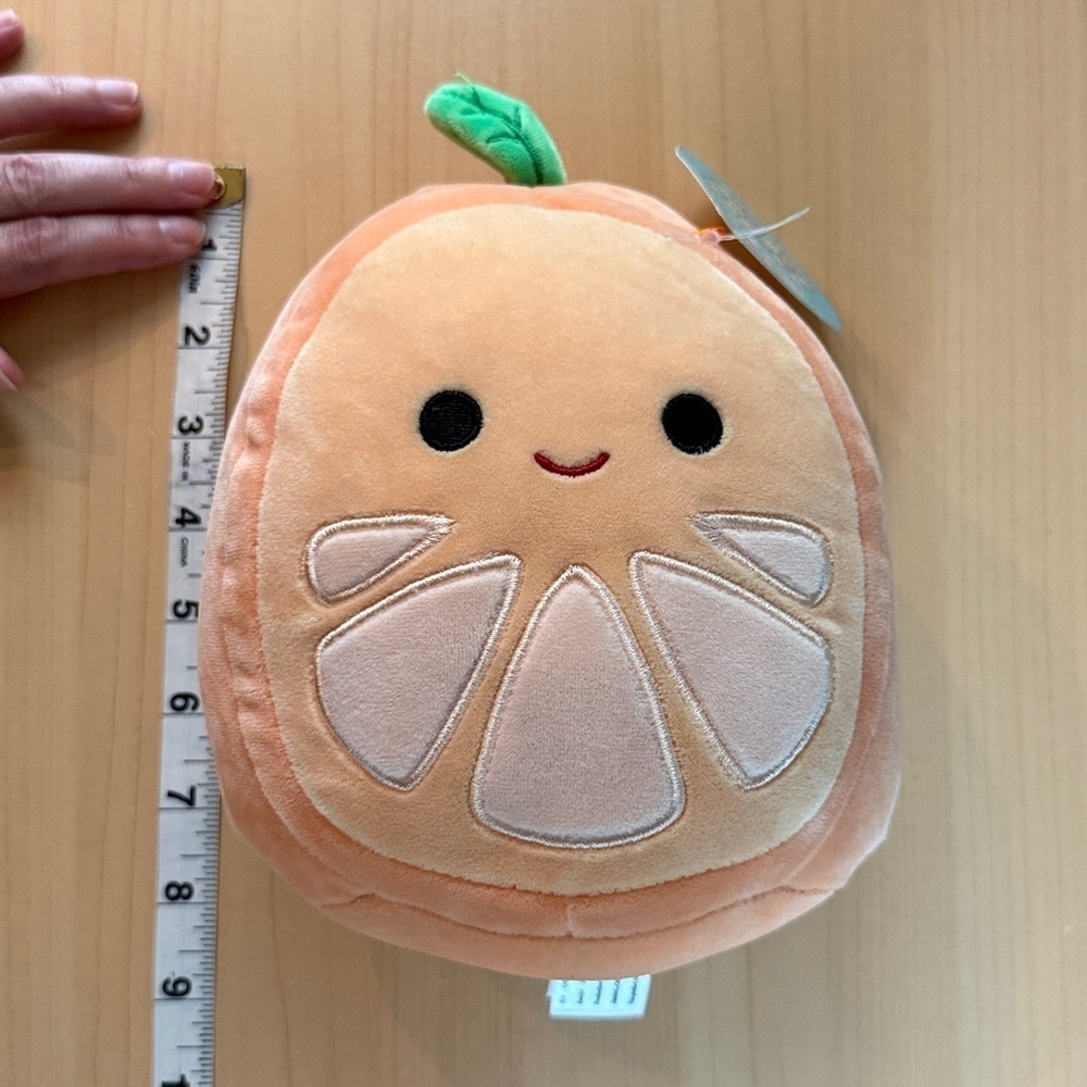 Squishmallows Citrus Plush with Green Leaf - Picture 4 of 4